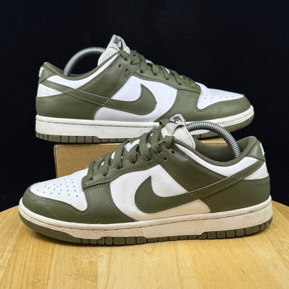 Nike Shoes - Nike Dunk Low Medium Olive Women’s Size 9 DD1503-120 Olive Green White Athletic